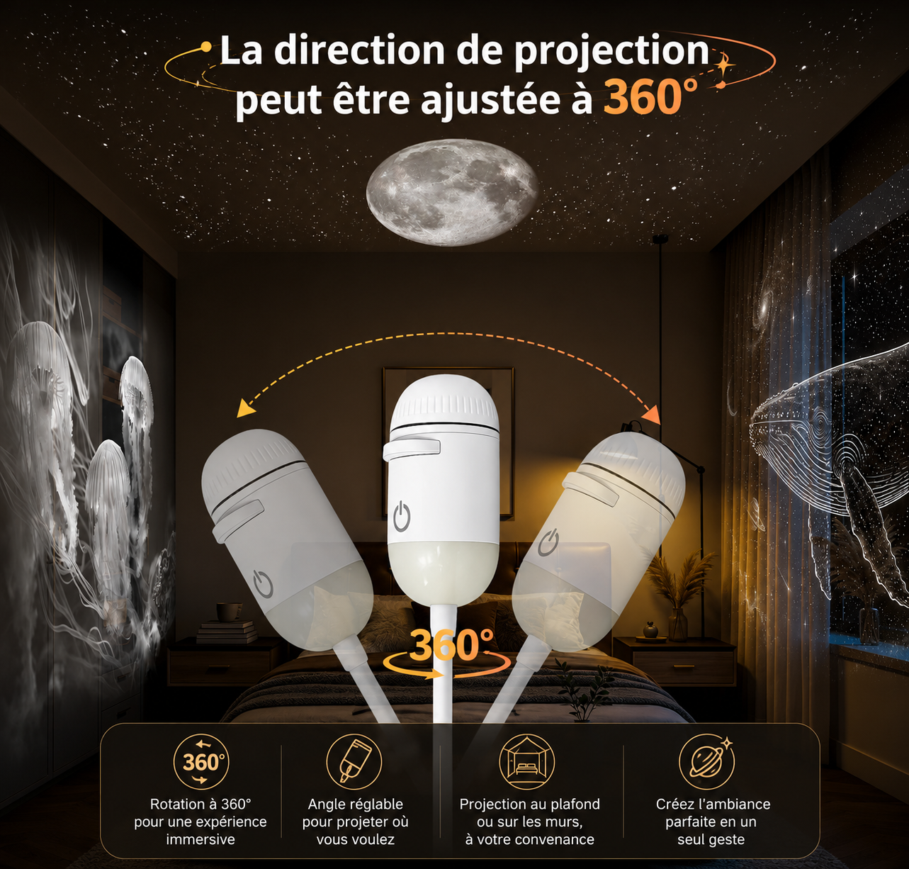 Novera™ Projecteur Galaxie - NOVERA